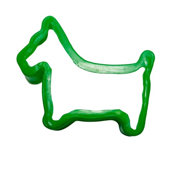 Cookie Cutters Blue Cat & Green Scotty Dog Animal Shaped Set Of 2 Vintage - Picture 6 of 8